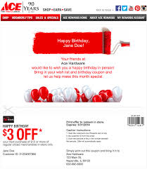 Ace Hardware Promoted An Exclusive Birthday Offer By Personalizing This Email With The Subscriber S Full Name Emailmarketing Ace Hardware Personalised Person