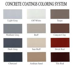 concrete sealer color chart benibul co