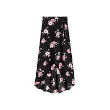 The Perfect Day To Night Floral Wrap Skirt Long Floral Skirt Fashion Flounced Dress