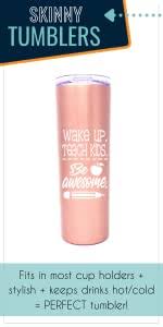 Download Amazon Com Cute Fun Unique Tumblers For Teachers Double Walled Vacuum Sealed 20 Oz Skinny Stainless Steel Great Gift For Teachers Educators Teacher Appreciation Day Chaos Teacher Life Rose Gold Kitchen