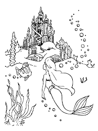 Coloring Pages The Little Mermaid Gifs Pnggif