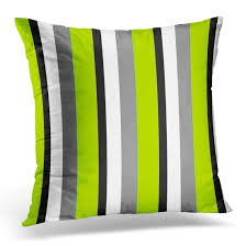 Check spelling or type a new query. Amazon Com Torass Throw Pillow Cover Stripes Striped Gray Lime Black White Colorful Bold Decorative Pillow Case Home Decor Square 18 X 18 Inch Pillowcase Home Kitchen