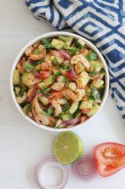 This shrimp ceviche is made with limes, lemon, red onion, cucumber, chile peppers, cilantro, and avocado. Simple Shrimp Ceviche Perfect Keto