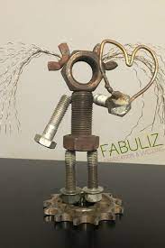 Crazy Hair Scrap Metal Girl Great Gift For Him Scrap Metal Art Metal Art Diy Metal Art Decor