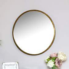 5 out of 5 stars with 1 ratings. Large Round Gold Wall Mirror 50cm X 50cm