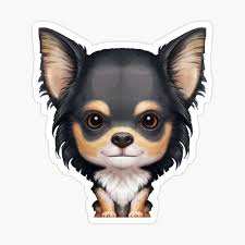 But, they have a lot more fur! Black Tan Long Haired Chihuahua Poster By Anmlz Redbubble