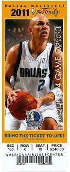 2011 Nba Finals Dallas Vs Miami Game 6 Stub 2011 Nba Finals Nba Finals Miami Game
