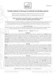Bathing has a long and detailed history. Pdf Portable Bathtub Technology For Bed Bath In Bedridden Patients