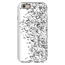 Black And White Mobile Cover Design Falling Letters White Phone Case Show Your Love Of Letters And Words With This Fun Phone Cover Gifts And Presents For Book White Phone Case Phone Cases Phone