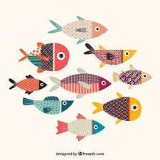Download Colorful Fishes Collection With Texture For Free Fish Illustration Colorful Fish Fish Art