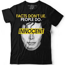 Innocent Michael-Jackson King of Pop Facts Don'T Lie People Do Customized  Shirt 2019 New Short Sleeve Men Cotton Custom T Shirt