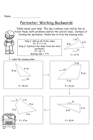 Perimeter Worksheet Missing Side In 2020 Perimeter Worksheets Worksheets Conjunctions Worksheet