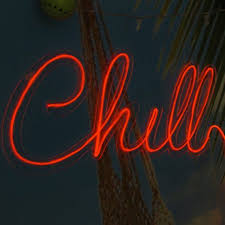 Chill Neon Sign Neon Art Wall Art Light Up Letters Wire Wall Word Handmade Neon Neon Sign Light Wall Decoration Wall Sign Decor Neon Signs Light Up Signs Light Words