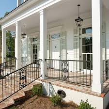Perpetua iron llc is a decorative iron company. Wrought Iron Columns Design Ideas Pictures Remodel And Decor Porch Railing Designs Exterior Brick House With Porch