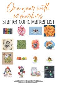 Wide copic markers are good for practicing easy, larger fonts. New To Copic Markers Best Color Recommendations For Beginners A Smart Budget Friendly List Vanilla Arts Co