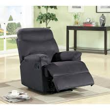 Unbranded Black Microfiber Recliner S6019 The Home Depot Recliner Chair Furniture Recliner
