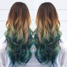 21 Ideas Hair Blue Green Ombre Blondes For 2019 Blue Ombre Hair Ombre Hair Color Brown Ombre Hair