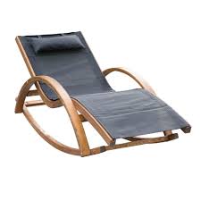 Modern Patio Chaise Lounge Outdoor Rocking Chair Wooden Recliner Yard Furniture Modernpatiocha Lounge Chair Outdoor Patio Chaise Lounge Outdoor Rocking Chairs