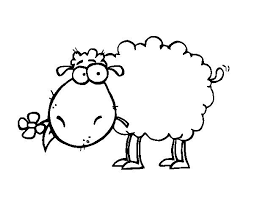 Coloriage De Moutons Avec Fleur Pour Colorier Coloriage Mouton Coloriage Dessin Coloriage