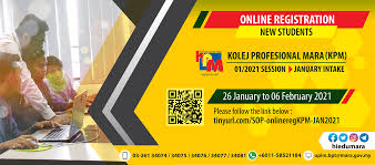 Free vector logo kolej profesional mara. Online Registration Of Diploma Programmes For Kolej Profesional Mara Kpm Session 1 2021 January Intake Majlis Amanah Rakyat