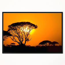 Kenya africa out of africa south africa foto nature herd of elephants african sunset japon illustration desenho tattoo elephant love. Designart Beautiful African Sunset In Savannah African Landscape Framed Canvas Art Print Overstock 18958759