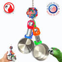 Amazon.com : Bonka Bird Toys 1400 Medium Pot Ring 9" High by 3.50 ...