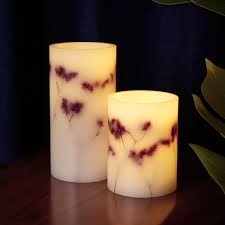 shiny bloom candle wachskerze 2er set in 2021 led kerzen kerzen led echtwachskerzen