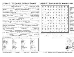 Coloring sheet for naboth's vineyard. Contest On Mount Carmel Cssa Junior Stage 3 Lesson 7 Magnify Him Together