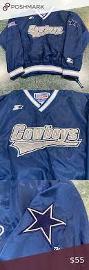Pro Line By Starter Dallas Cowboys Windbreaker Windbreaker Dallas Cowboys Pullover Windbreaker