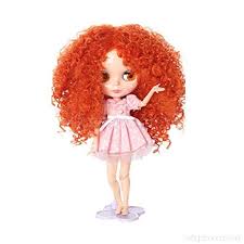 Fantasy Wig Hairpiece Curly Hair For 12 Blythe Doll Diy