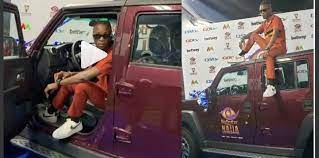 Laycon's impacts in the house will ever. Bbnaija Winner Laycon Poses Hilariously With His N25m Suv Gift Car Video Photos Mimi S Blog