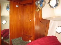 Interior is laid out perfectly with accommodations for 6 people and full amenities aboard. 1976 Fisher 37 Ocean Yacht Sales