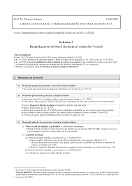 Drepturi ale cetăţenilor europeni legate de domeniul libertăţii de circulaţie. 2