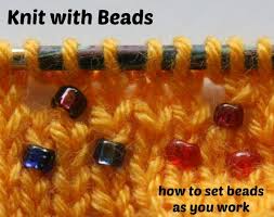 This week on ask me monday we're knitting with beads! Knit With Beads Setting As You Work Roving Crafters