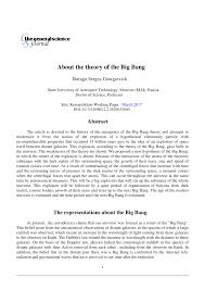 Maybe you would like to learn more about one of these? Pdf About The Theory Of The Big Bang