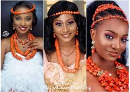Con natural hair and hairstyle. Latest Igbo Trad Wedding Hairstyles W Coral Bead Accessories Naijaglamwedding