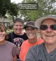 French Valley walking group meets tomorrow at two locations
