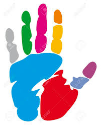 Impresión De La Mano De Color (impresión Colorida Mano ...
