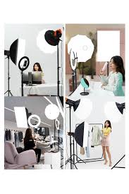 EN SİGA Mega Lux Fotoğraf Stüdyosu Led Sürekli Video Işığı 65cm Bowens  Fener Tarzı Softbox +