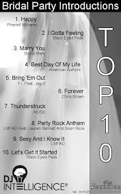 Dj Intelligence Share The Top Song Charts Wedding Songs Reception Wedding Song List Father Daughter Dance Songs