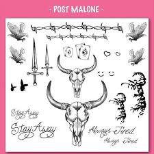 Discover the latest nfl news and videos from our experts on yahoo sports. Post Malone Face Tattoo Set Halloween Temporary Tattoos Etsy Tattoo Set Post Malone Temporary Tattoos