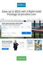 Priceline Deals Save Up To 625 With A Flight Hotel Package Priceline Coupons And Deals For November 2020 Hotel Packages Flight And Hotel Priceline
