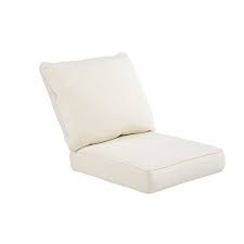 shop sunbrella 25 in l x 20 in w pearl chair cushion at lowes com patio chair cushions sunbrella outdoor cushions deep seating