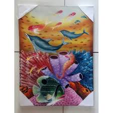 Maybe you would like to learn more about one of these? Lukisan Pemandangan Alam Bawah Laut Minisize Shopee Indonesia