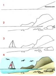 Cocuklar Icin En Kolay Manzara Cizimi Nazarca Com 2020 Cizim Cizmeyi Ogrenmek Cizim Egitimleri