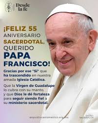 🇻🇦¡Feliz aniversario sacerdotal querido #PapaFrancisco ! 🙏🏼  #ArquidiócesisPrimadadeMéxico #FeligresesEnComuniónPlena 🇻🇦🇲🇽 🚫No FSSP