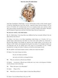 interview with apj abdul kalam