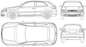 The Blueprints Com Blueprints Cars Audi Audi A3 2003 Audi A3 Audi Blueprints