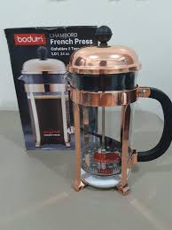 Bodum chambord 8 cup french press coffee maker, copper, 1.0 l, 34 oz £36.62. Bodum Chambord 8 Cup French Press Copper Free Shipping W In Metro Manila Food Drinks Beverages On Carousell