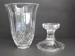 Vintage Deplomb 24 Lead Crystal 2 Piece By Innappropriateantiqs Lead Crystal Crystals Crystal Collection